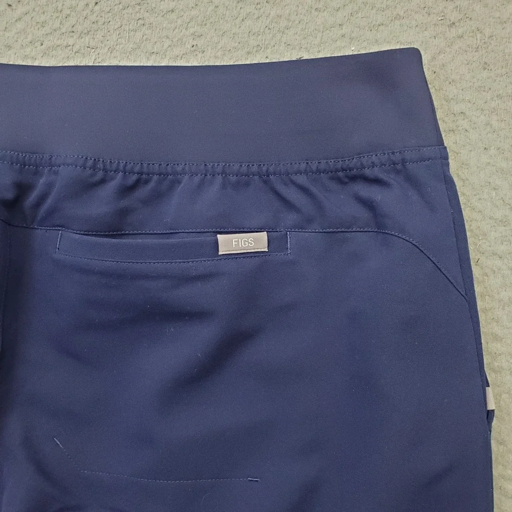 FIGS Technical Collection Medical Nurse Scrub Pants Men XL Navy Loose Ankle Slit